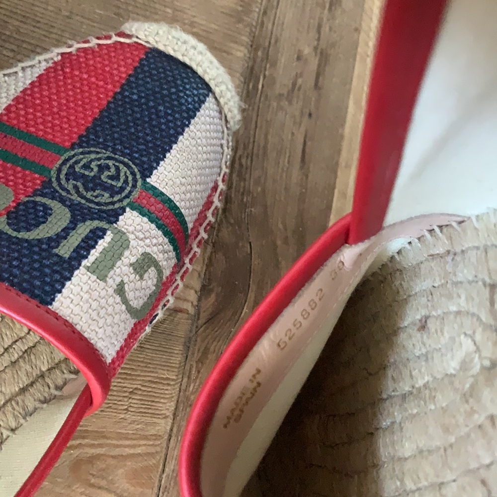 Authentic Gucci Espadrilles With Box Size 39 - image 5